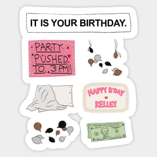 Kelly's Birthday Sticker